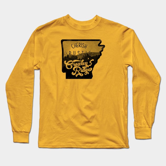 Cherish Rustic Crowley's Ridge Long Sleeve T-Shirt by rt-shirts